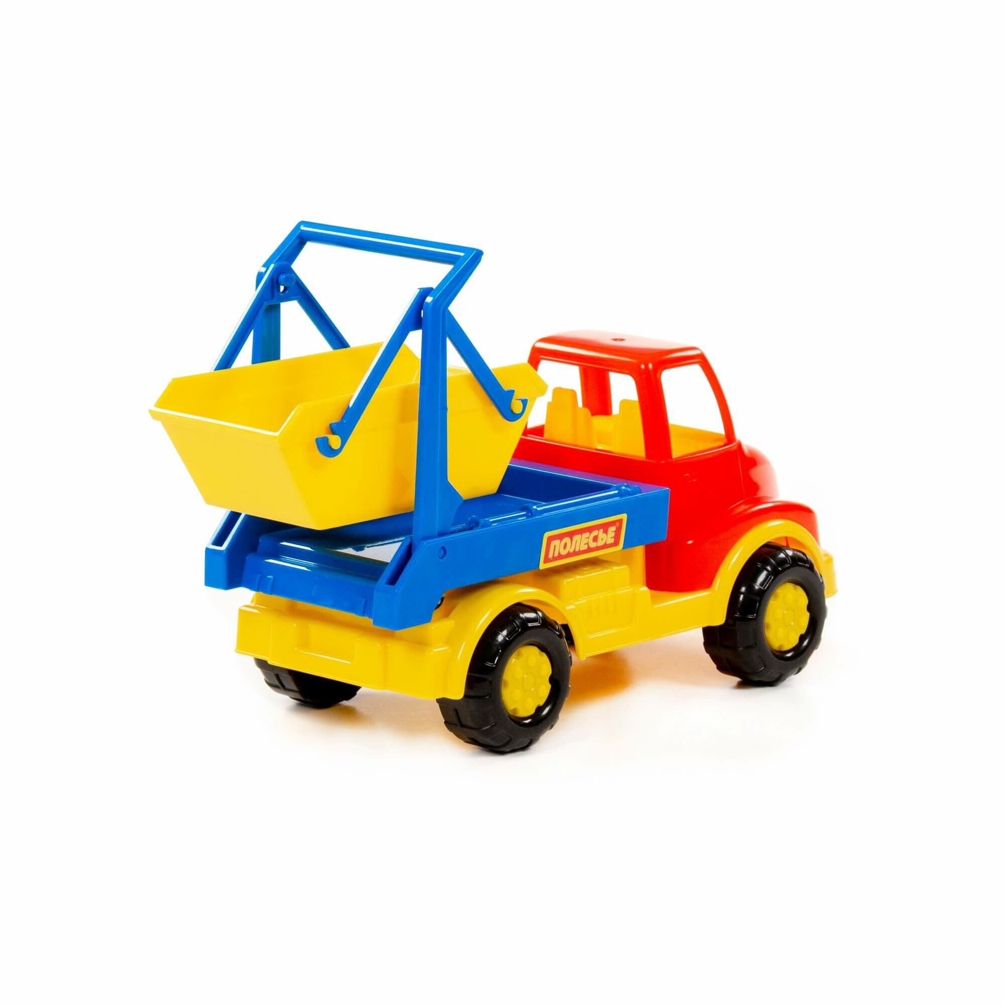 Игрушечный грузовик «леон» — яркий детский коммунальный автомобиль, 3+ — фото 1