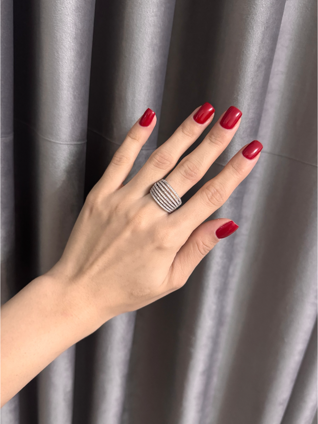 Комплект бижутерии: кольцо, искусственный камень