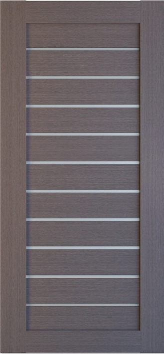 Дверь межкомнатная Леском Техно 12 800х2000 полотно остеклённая дуб серый