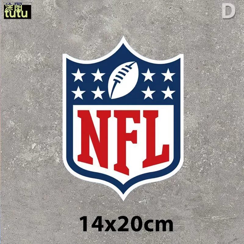 Наклейка NFL Super Bowl для мотоцикла и автомобиля, отражающая, устойчивая к царапинам, декоративная для окон и кузова