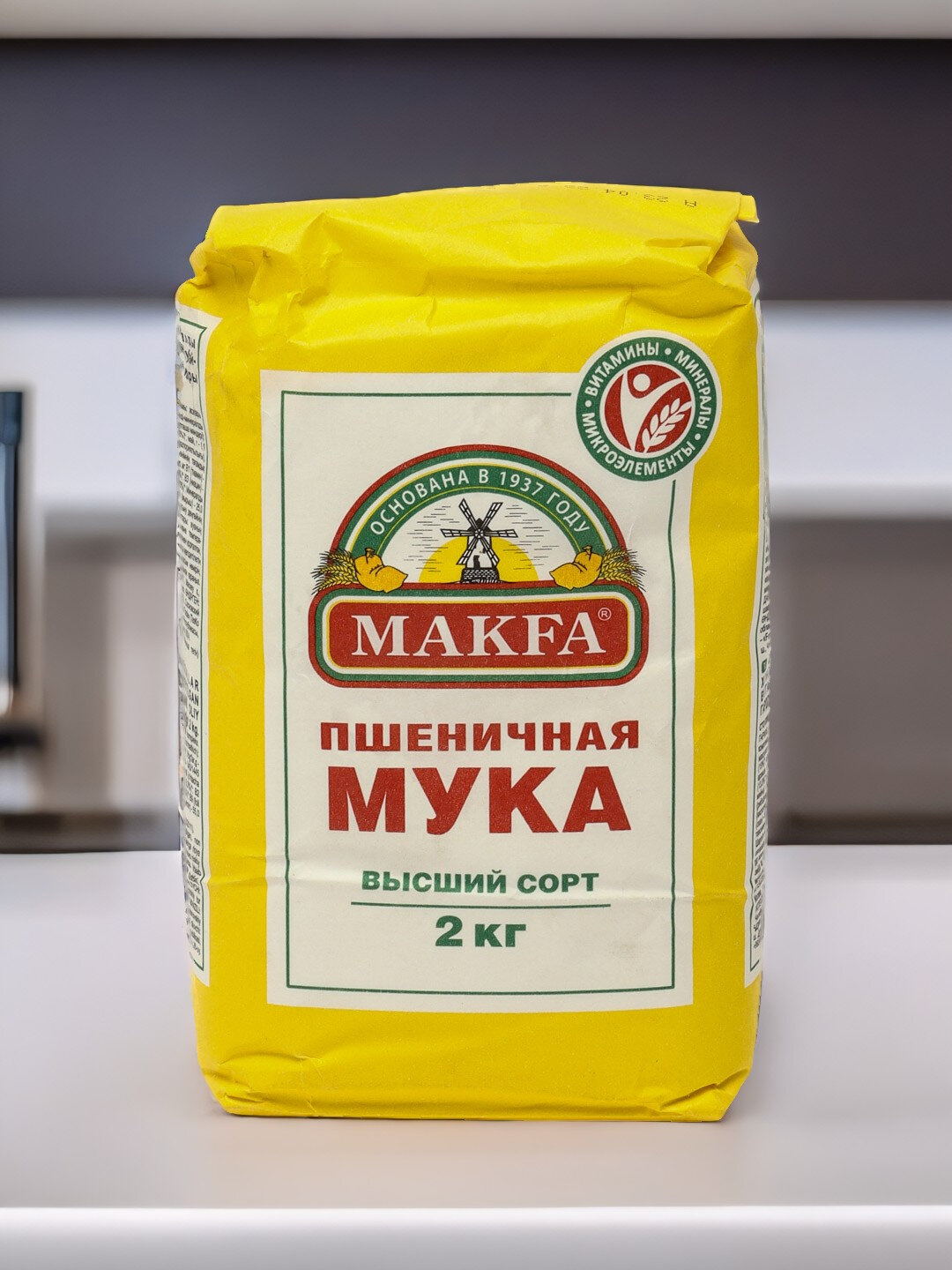 Мука пшеничная Makfa высший сорт, 2 kg