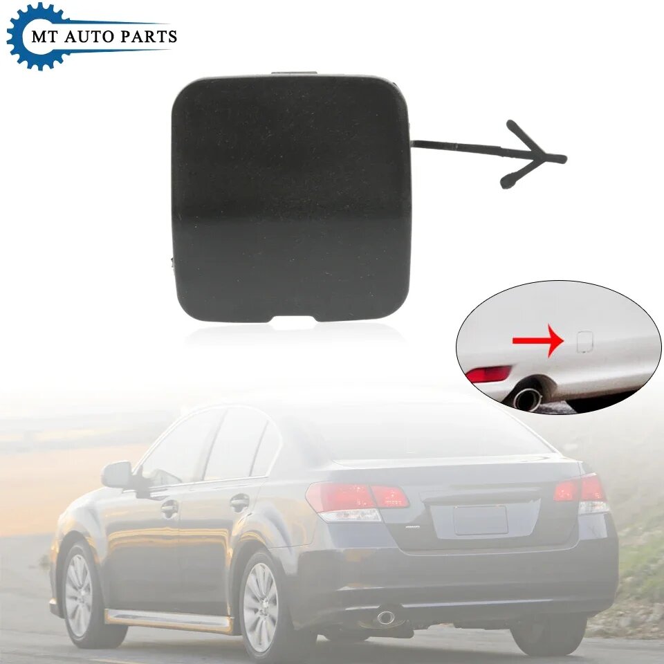 Неокрашенная задняя крышка буксировочного крюка MTAP, накладка для Subaru Legacy B4 2010 2011 2012, накладка на фаркоп, декоративная крышка корпуса