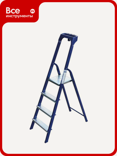 Изображение товара Стремянка стальная Алюмет с пластиковым органайзером 4 ступени M8404AK011