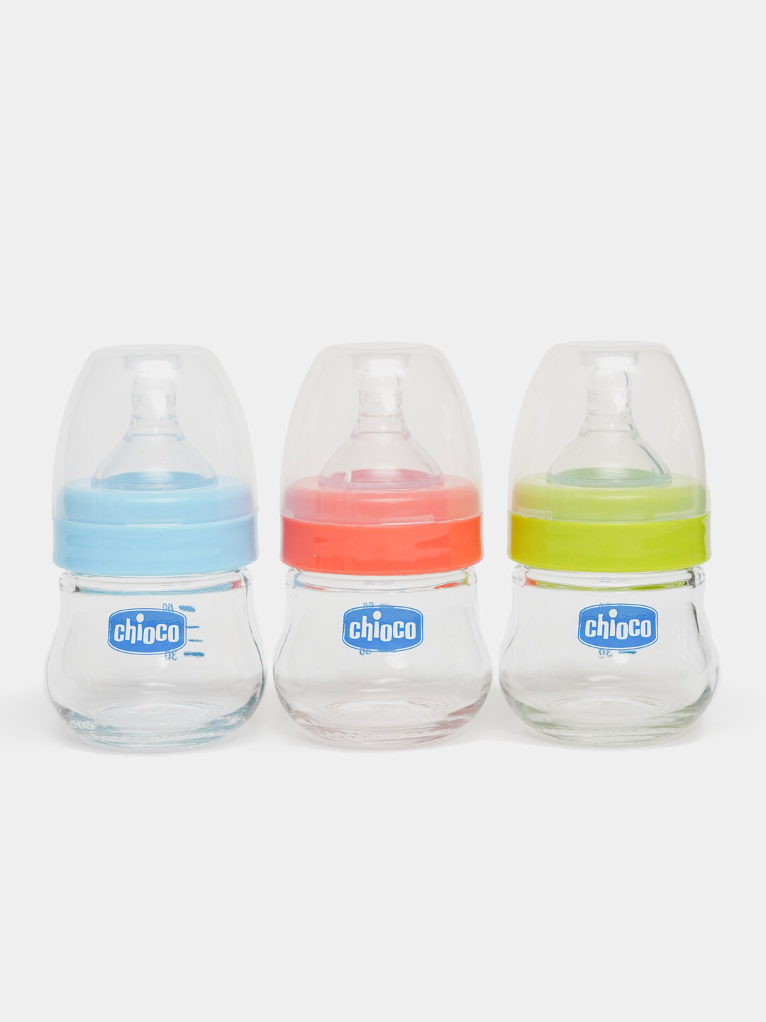 Стеклянная бутылочка с соской Chioco, для детей, 60 мл Безопасная стеклянная бутылочка для кормления 60 мл
