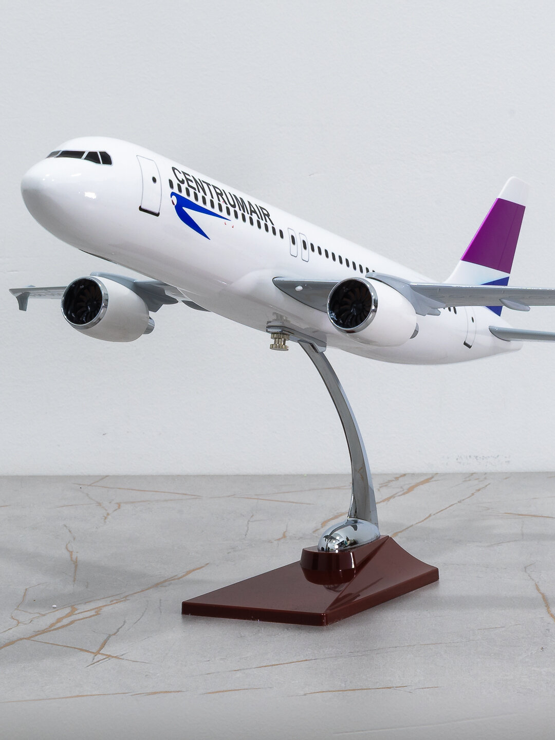 Модель самолёта Airbus A320, Centrum Air 47 см Металл+пластик