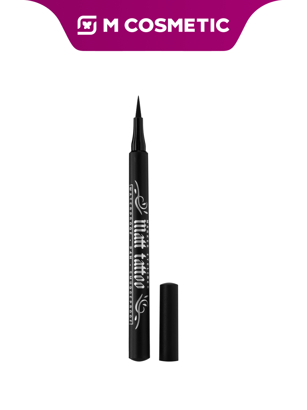 Подводка LUXVISAGE "Matt Tattoo", флом, водостойкая, 24 часа, черная