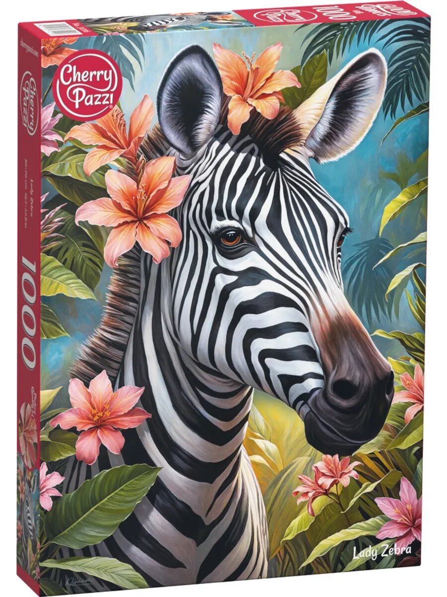 Пазл для взрослых 1000 элементов Зебра Cherry Pazzl