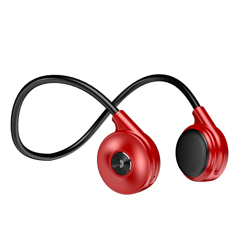 M1S Беспроводные наушники с костной проводимостью Bluetooth для спорта, фитнеса и бизнеса — Красный цвет