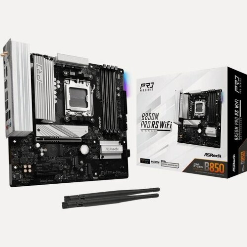 Изображение товара Материнская плата Asrock B850M PRO RS (AM5, mATX)