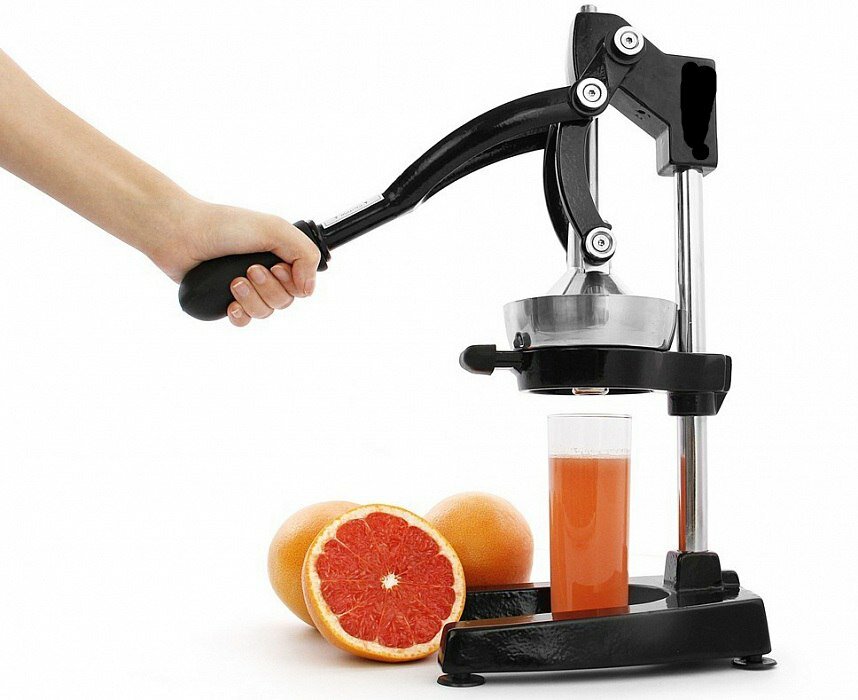 Механическая соковыжималка для цитрусовых и граната (нержавеющая сталь