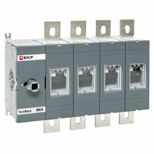 Рубильник 4п 800А без рукоятки управления TwinBlock, EKF TB-S-800-4P (1 шт.)