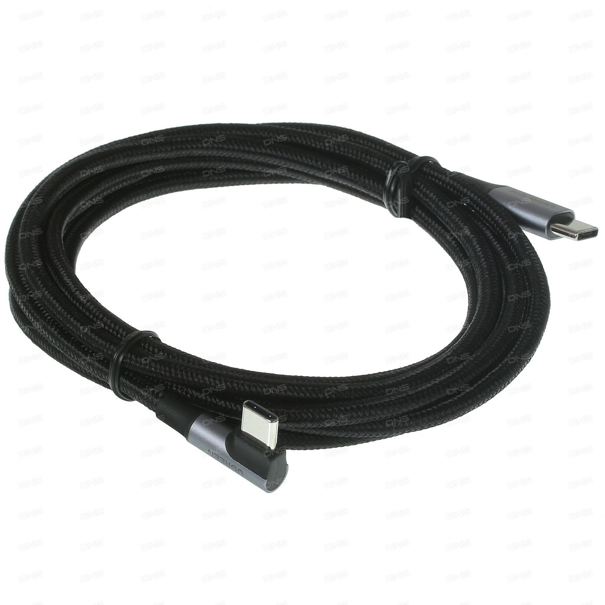 Кабель круглый Ugreen USB Type-C - USB Type-C серый 2 м — фото 1