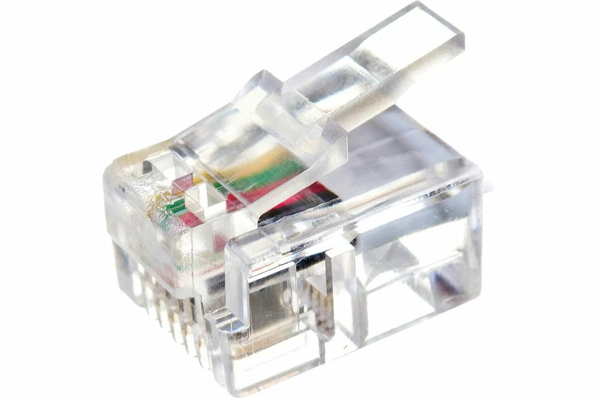 Телефонный удлинитель REXANT RJ-11 (6P-4C), 5 м, белый — фото 1