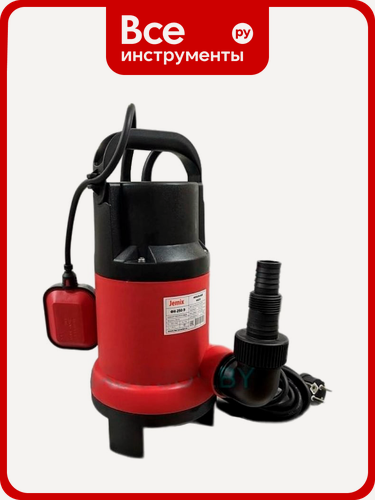 Изображение товара Насос фекальный JEMIX ФН-250-9 900 Вт, корпус пластик, макс. подъем 9 м, макс. произв. 15 куб. м/ч