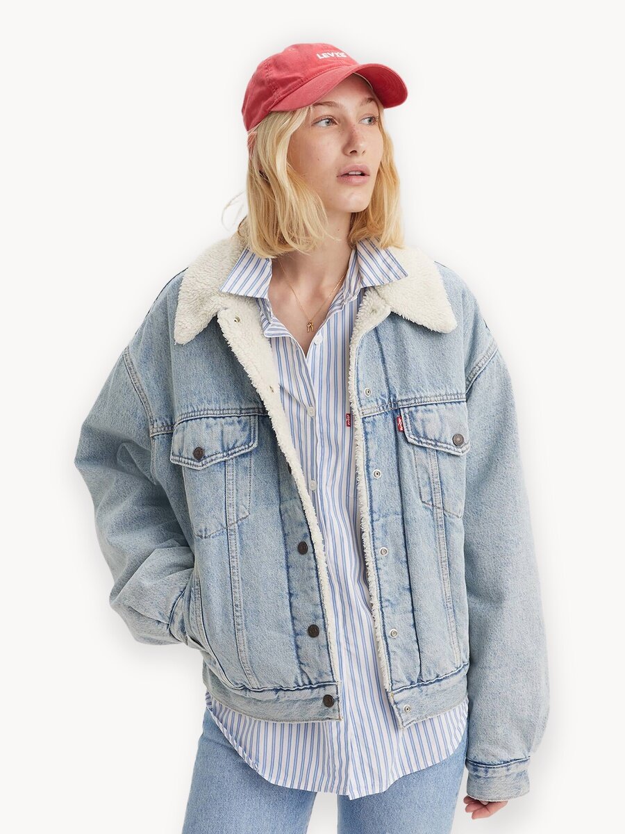 Куртка Levi's, размер S, голубой