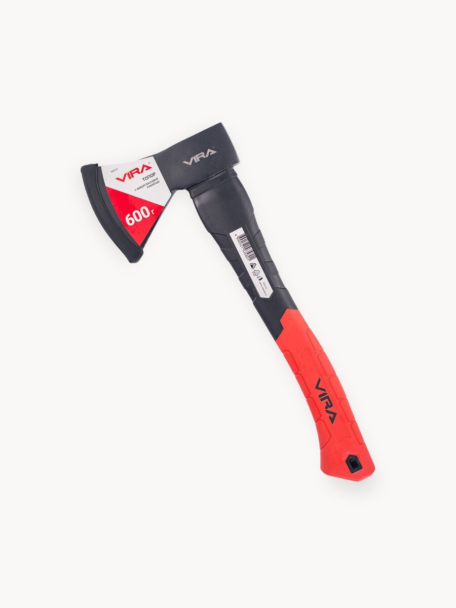 Топор 600 г с фиберглассовой рукоятью VIRA