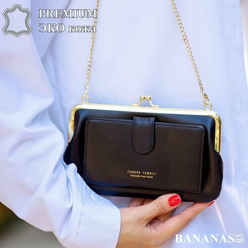 фото Сумка клатч , черный bananas