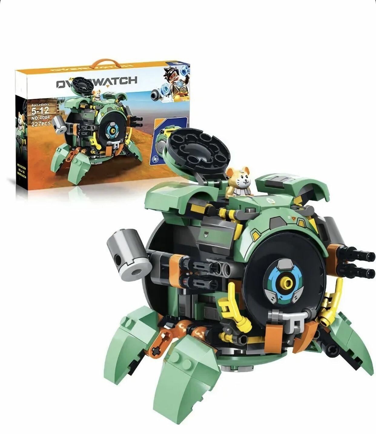 фото Конструктор Overwatch/ Хомяк Хаммонд Таран Зеленый/ 237 деталей