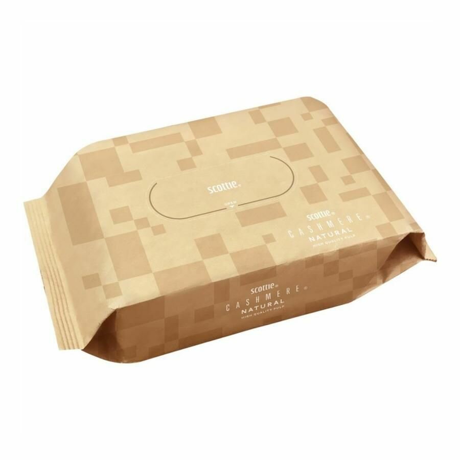 NP Cалфетки Crecia "Scottie Cashmere Natural" бумажные кашемировые (двухслойные, в крафтовой упаковке) 50 шт