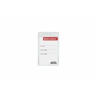 BRAUBERG Бейдж-карман вертикальный 90х60мм, без держателя, 235694