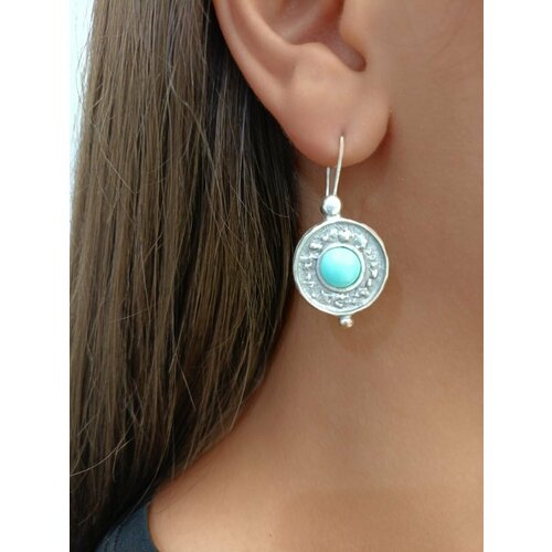 Серьги бирюза 525₽