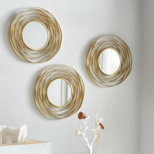 Настенные украшения Золотые зеркала 3 штуки 5954₽