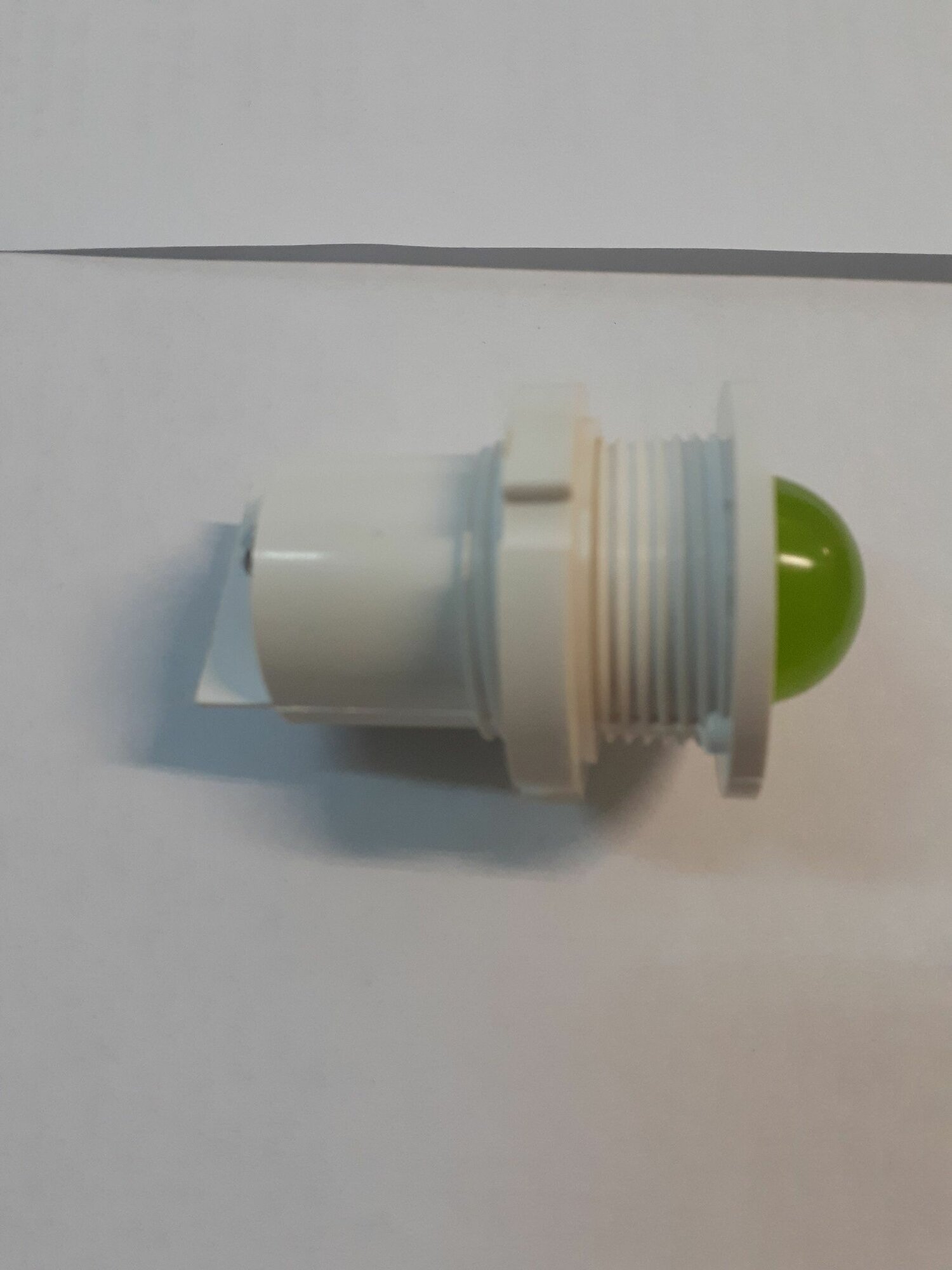 Лампа, диаметр 27 мм, зеленая, 220V, цоколь, круглая, плафон зеленый