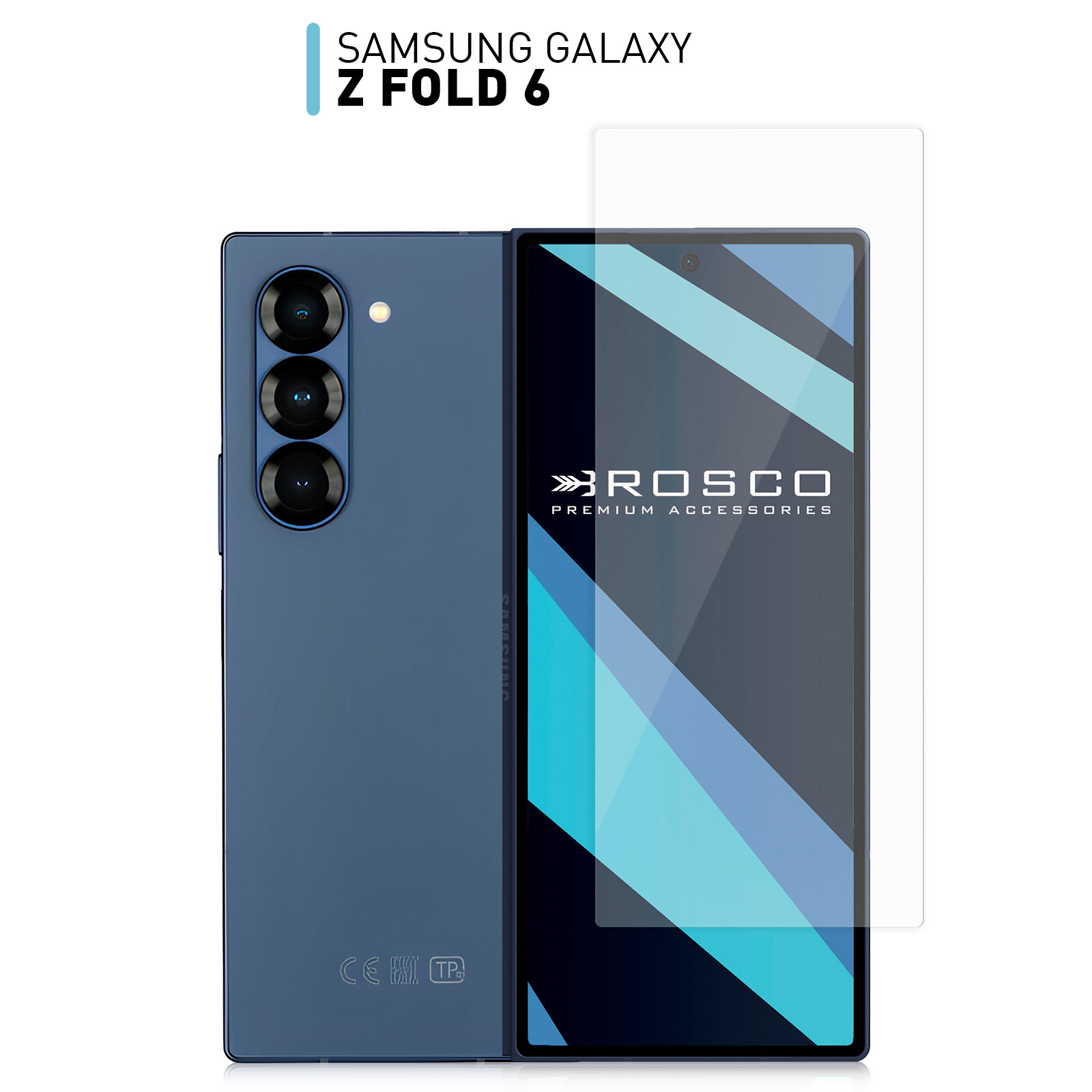 Защитное стекло Rosco на задний экран Samsung Galaxy Z Fold6 (Самсунг ...