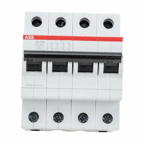 Автоматический выключатель ABB 4-полюсной sh204 c 25 2CDS214001R0254