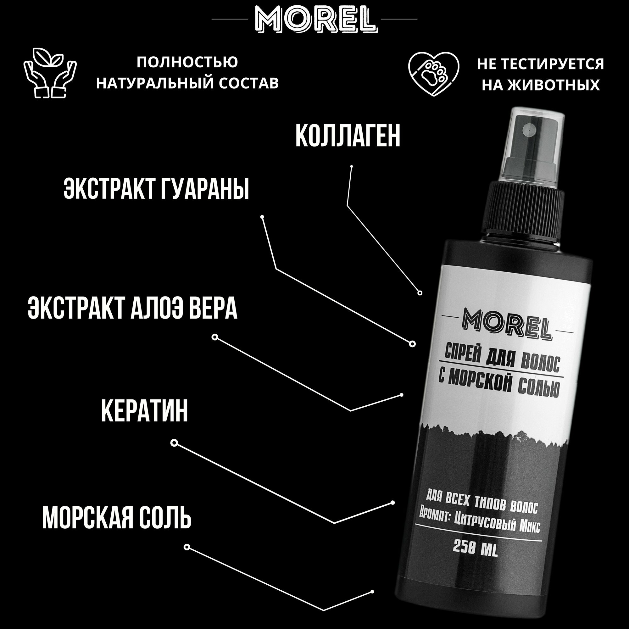 MOREL Набор глина и солевой спрей для волос — фото 1
