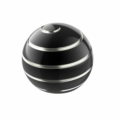 Металлический настольный волчок антистресс шар Иллюзия ЧерныйСеребристый 45 мм 1099₽