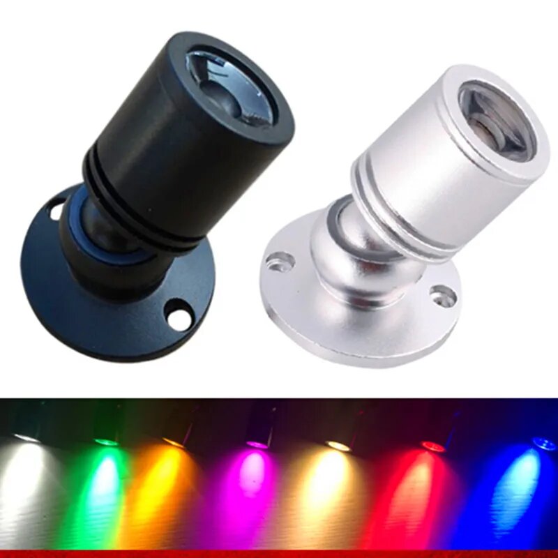 ROANJUNYH 3 Вт алюминиевый встраиваемый мини-прожектор, AC110V 220V, Silver, Зелёный