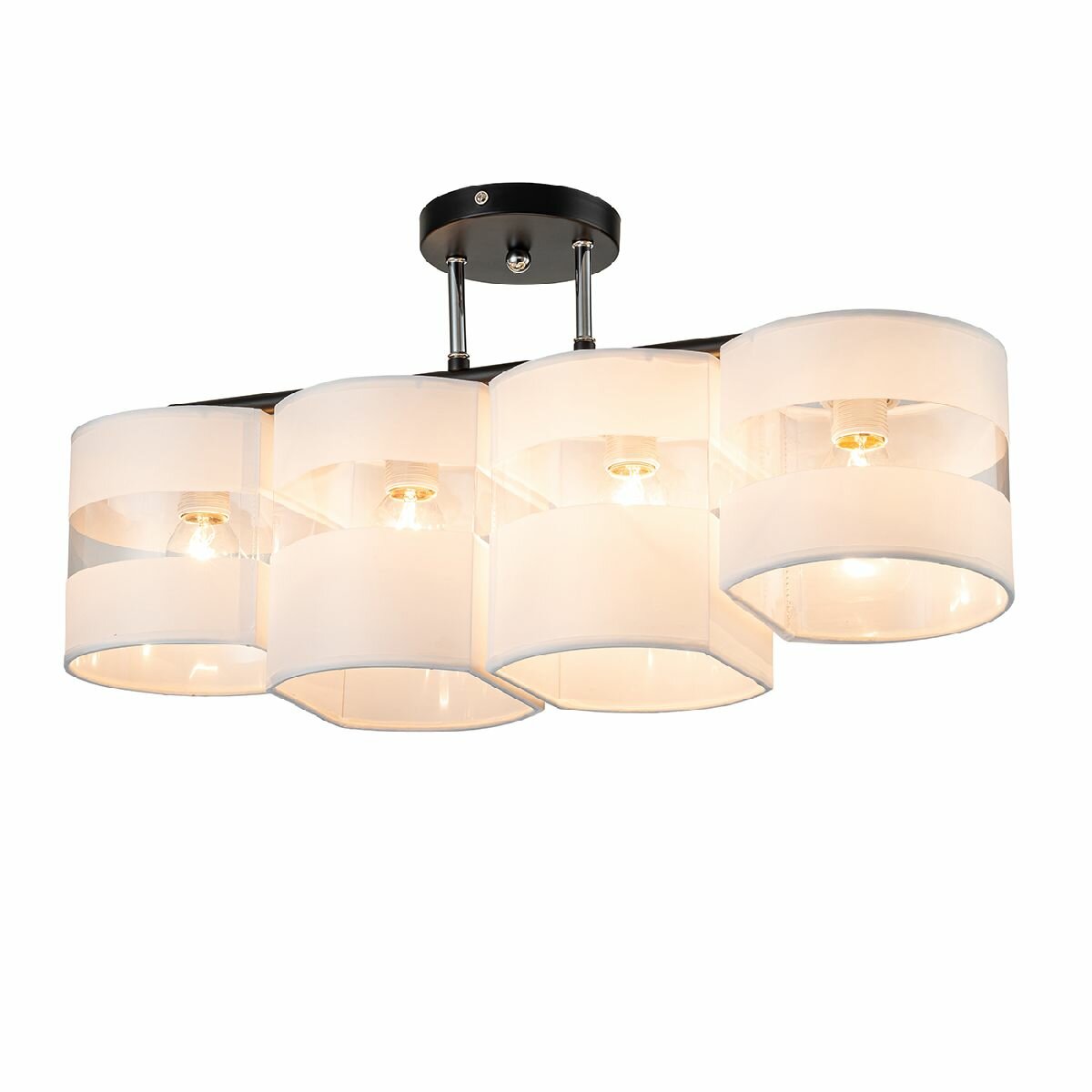 люстра потолочная ESCADA Kristina E27 4х60Вт белый - фото №1