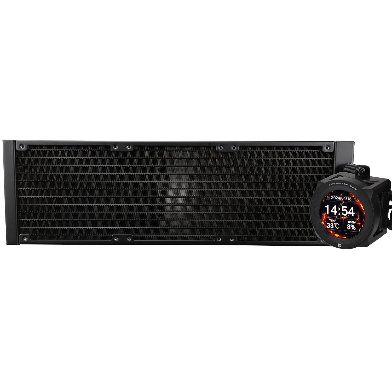Система жидкостного охлаждения Thermalright Core Vision 360 BLACK X без вентиляторов, ЖК экран