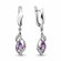 Серьги Diamant online, серебро, 925 проба, родирование, фианит, а...