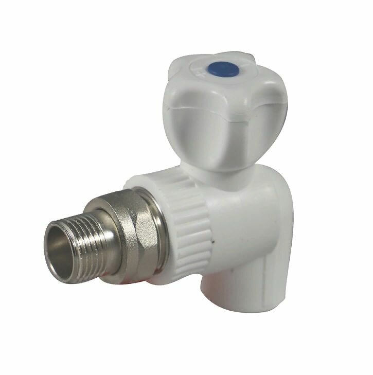 Кран шаровой для радиатора 20х1/2 угловой полипропиленовый Millennium
