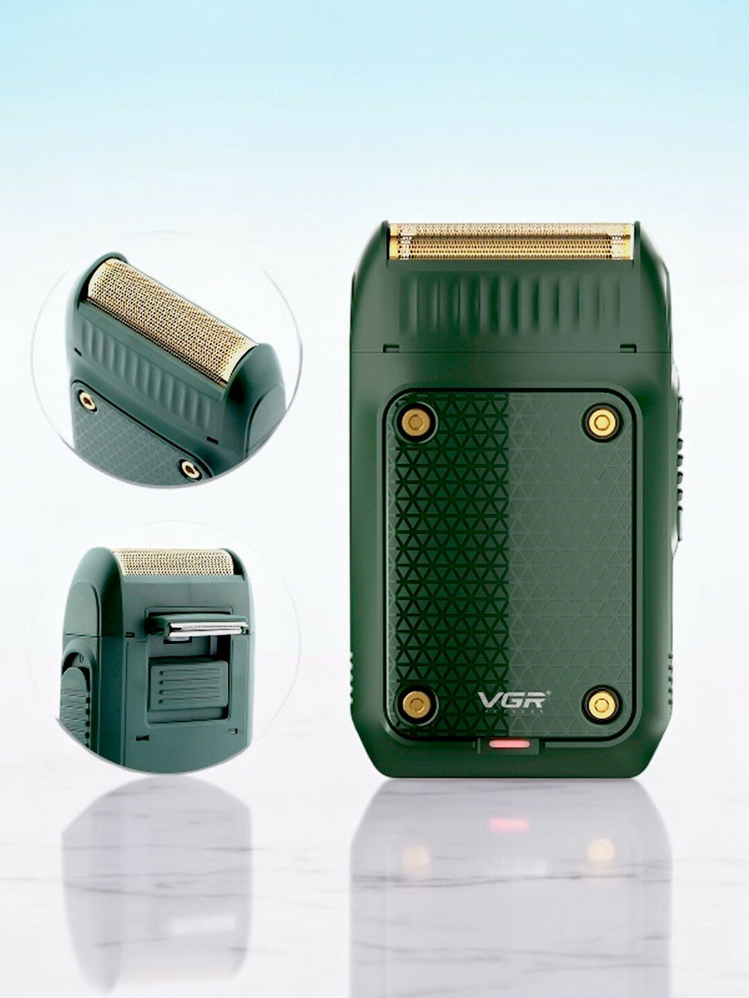 Машинка для стрижки VGR 353, для бороды и волос, питание от USB, время автономной работы 170 мин — фото 1