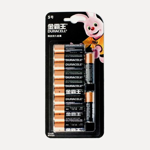 Изображение товара Батарейка алкалиновая Duracell Basic (CH), AA, LR06-12BL, 1.5В, блистер, 12 шт