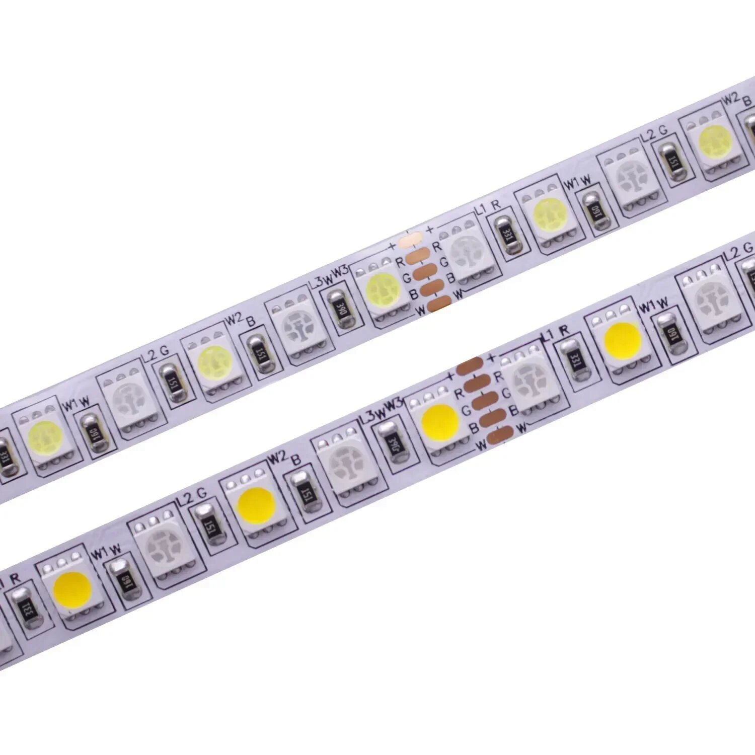 Светодиодная лента Taslauk RGBW/RGBWW 5м IP20 Non waterproof 10mm Width PCB 5M 24V RGBWW 60LEDs