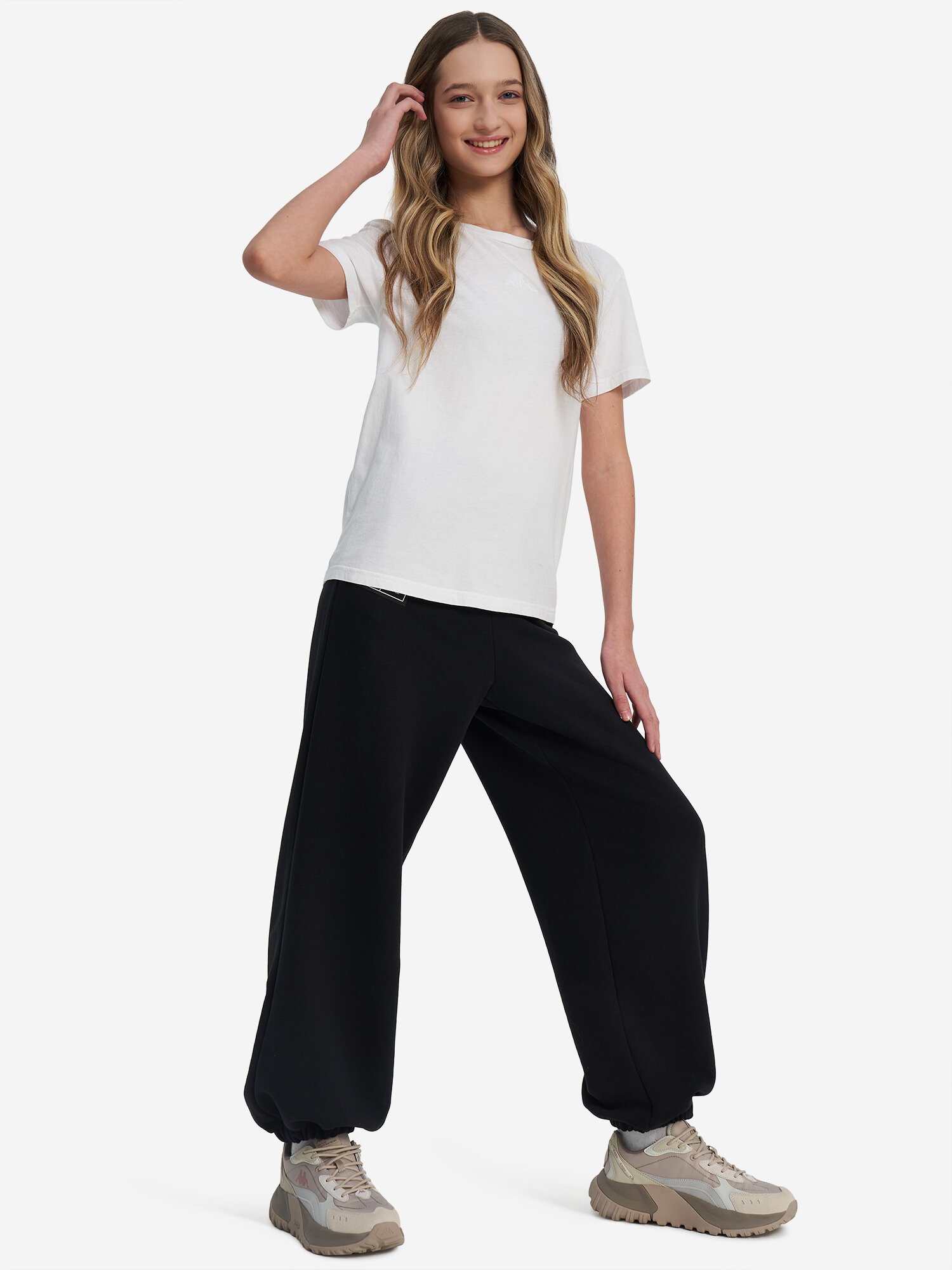 Брюки Kappa, размер 158-164, черный — фото 1