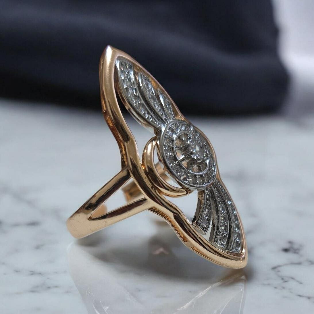 Кольцо-кулон, фианит, размер 21, серебряный — фото 1