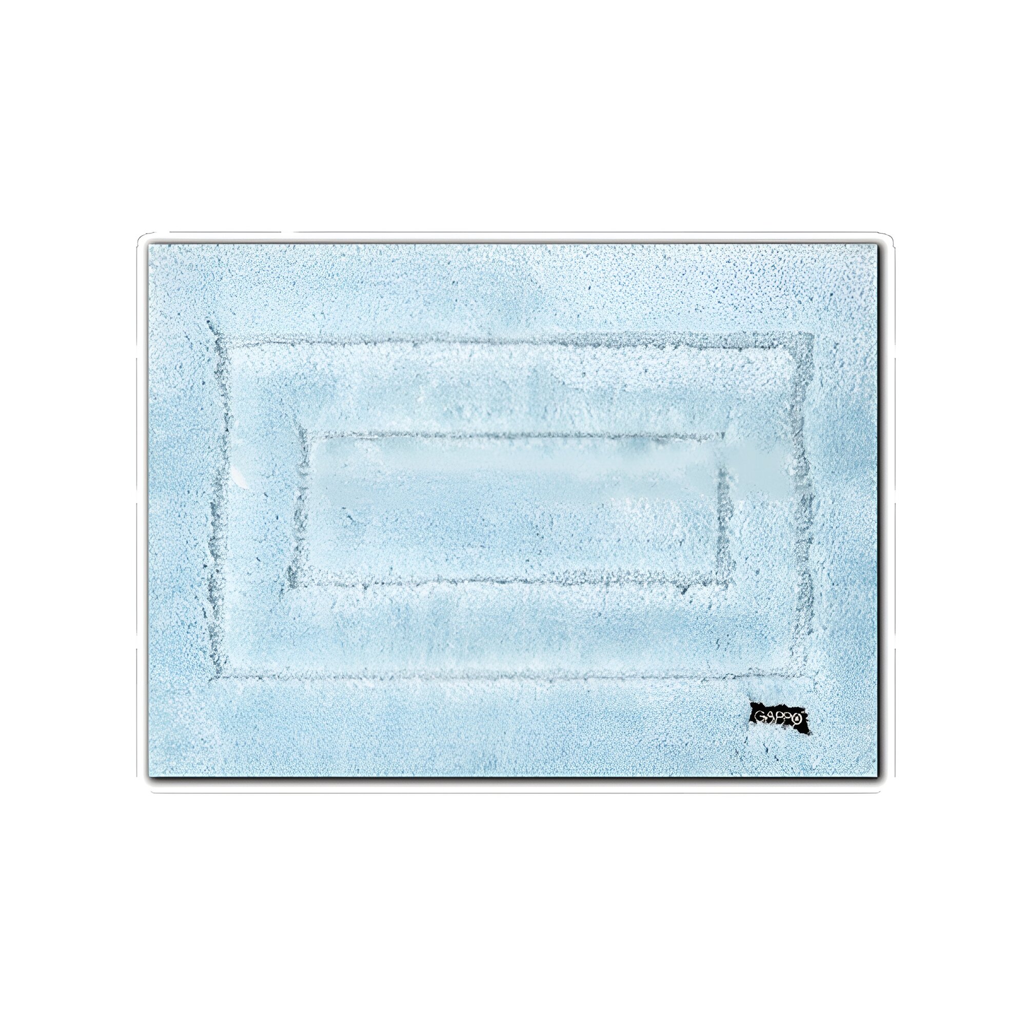 Коврик для ванной Gappo G85401, прямоугольный, 80х50 см, голубой