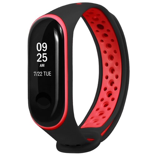 Ремешок спортивный для Xiaomi Mi Band 34 Черный с красным 40000₽