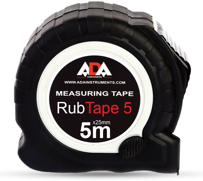 Рулетка ADA RubTape 5 (сталь, с двумя стопами, 5 м) (А00156)