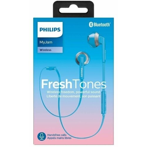 Беспроводные наушники PHILIPS SHB5250BL/00, синий