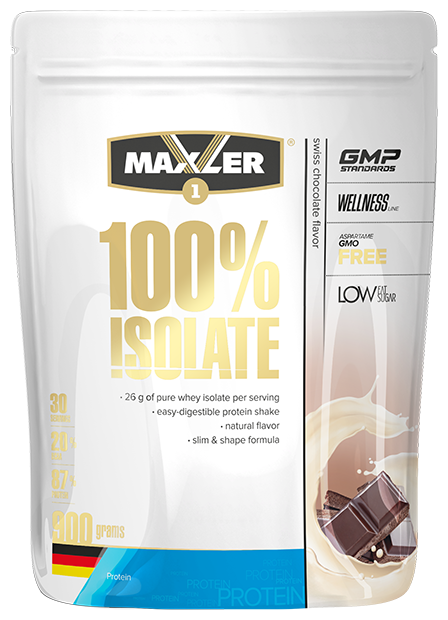 Maxler 100% Isolate 900g Swiss Chocolate