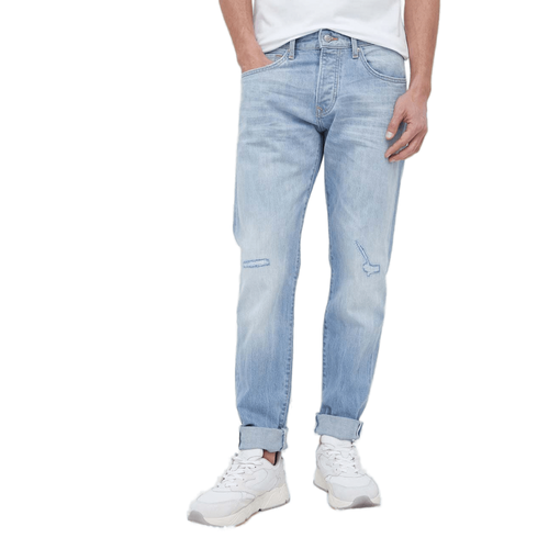 Джинсы зауженные Pepe Jeans, размер 32/32, голубой джинсы pepe jeans byron размер 32 32 голубой