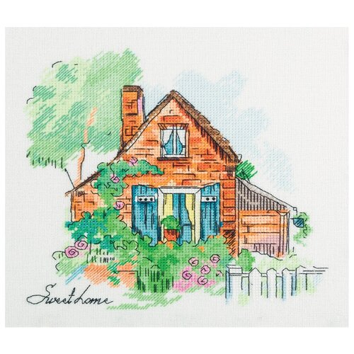 фото Набор для вышивания de-7010 ( де-7010 ) "уютный домик" panna