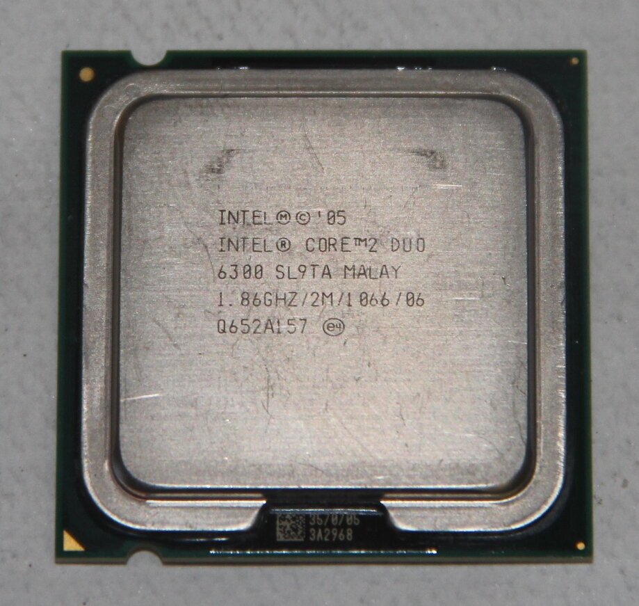 Процессор Intel Core 2 Duo E6300 LGA775 2 x 1866 МГц