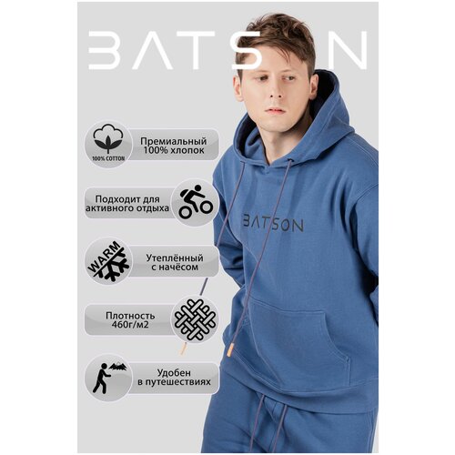 фото Худи batson, размер m, синий